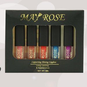 2pcs Set Gift Set 5 mini Glittering long lasting lip sticks